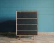 Комод 4 ящика Ega: Bruni Black. ИД 7259124 Комод 4 ящика Ega: Bruni Black. ИД 7259124