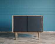 Комод с дверцами Ega: Bruni Black. ИД 7259107 Комод с дверцами Ega: Bruni Black. ИД 7259107