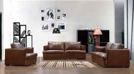 диван в гостиную Kingston [13559] кожаный