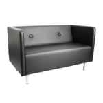 диван для офиса Скайнет [ska-d2ma-bl] 2-х местный, модульный, экокожа