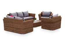 комплект мебели для отдыха Капучино Дабл [KDS3S2CT-5-SET brown] ротанг искусственный
