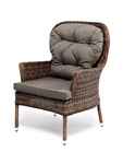 кресло садовое Алиса [YH-C1618W brown] плетёное, с подушками