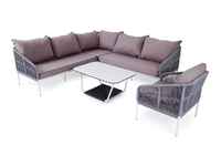 комплект мебели для отдыха Канны [KAN-S5C1T1-5-SET H-gray] модульный