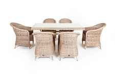 комплект мебели обеденный Эспрессо [EC6T-7-SET beige] плетение