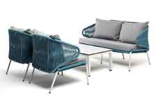 комплект мебели для отдыха Милан [MILS2C2TJ-4-SET blue] лаунж зона