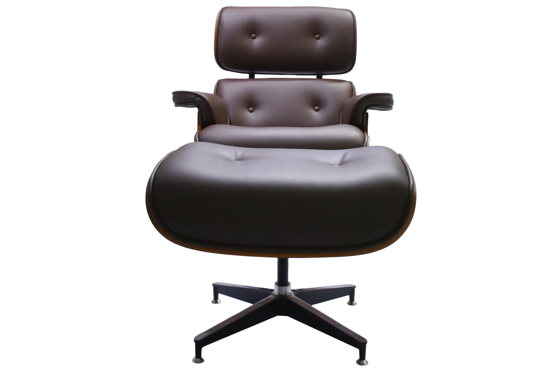 кресло eames lounge с оттоманкой