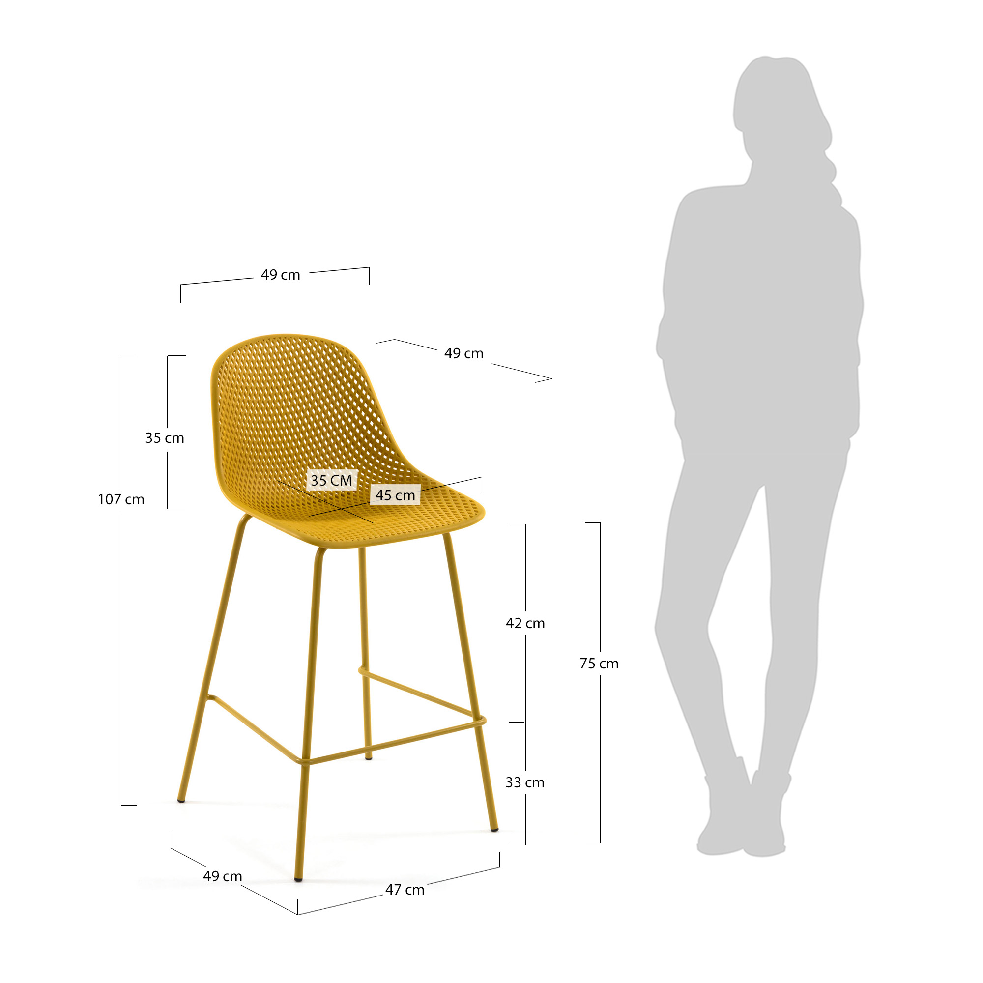 Нестандартная высота. La forma полубарный стул. Стул Quinby желтый. La forma Julia grup стул una. Барный стул Quinby белый.