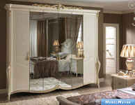 шкаф в спальню Tiziano 6-ти дверный, 4 зеркала