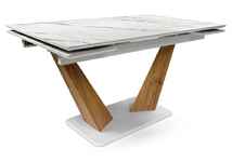 стол обеденный прямоугольный Кели [588011] раскладной, керамический