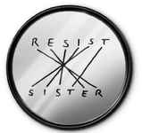 Зеркало настенное круглое Resist Sister. ИД 7322483