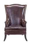 кресло каминное Chester [KS-957-B] кожаное