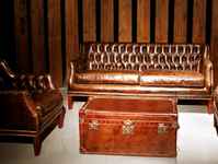 диван в гостиную Миранда [163753] 3-х местный, кожаный