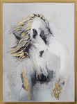 Картина Белая лошадь. ИД 7316626