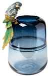 ваза настольная С попугаем [55RV6111S] стекло