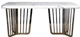 стол обеденный прямоугольный Pearl White [33FS-1800STOL/OB]