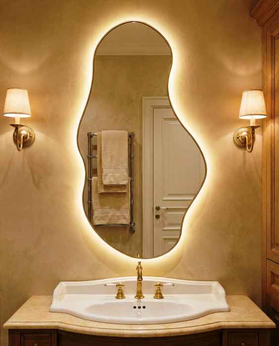 зеркало настенное фигурное