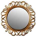 Зеркало настенное круглое Gold. ИД 7331464