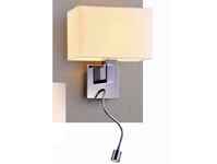 бра 14000 [14202/A LED white] ламп 1+1, E27+LED