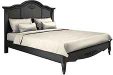 кровать двуспальная Black Wood [BW-206-S] 160×200, с жестким изголовьем