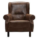 кресло на ножках Жуи Бордо [Chocolate-L1] экокожа Бизон