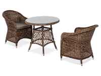 комплект мебели обеденный Эспрессо [ECR2T1-3-SET brown] плетёный