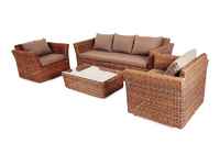 комплект мебели для отдыха Капучино [KS3С2T-4-SET brown] ротанг искусственный