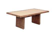 стол обеденный садовый Бергамо [YH-S4684P-2 brown] плетёный
