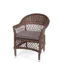 стул садовый Сицилия [YH-C1620W brown] плетёный, ротанг искусственный, ротанг искусственный