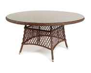 стол обеденный садовый Эспрессо [YH-T1661G-1 brown] плетёный