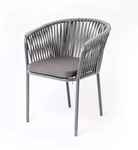 стул садовый Бордо [BOR-CH-002 D-grey] плетёный