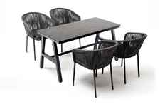 комплект мебели обеденный Рио [RСR4T1-5-SET gray] на 4 персоны