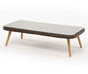 стол журнальный садовый Прованс [YH-SYH272W-T brown] ротанг искусственный