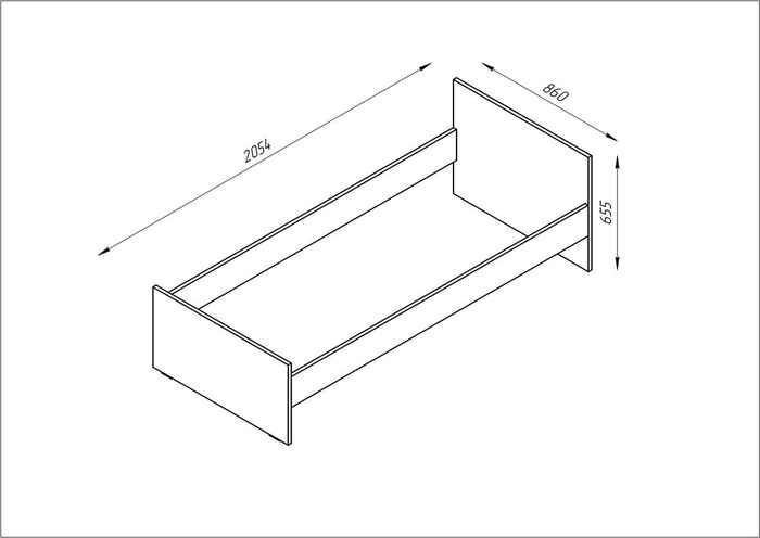 кровать односпальная