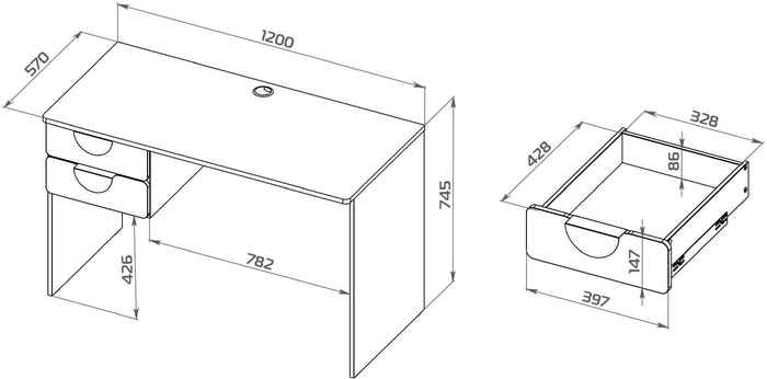 стол письменный